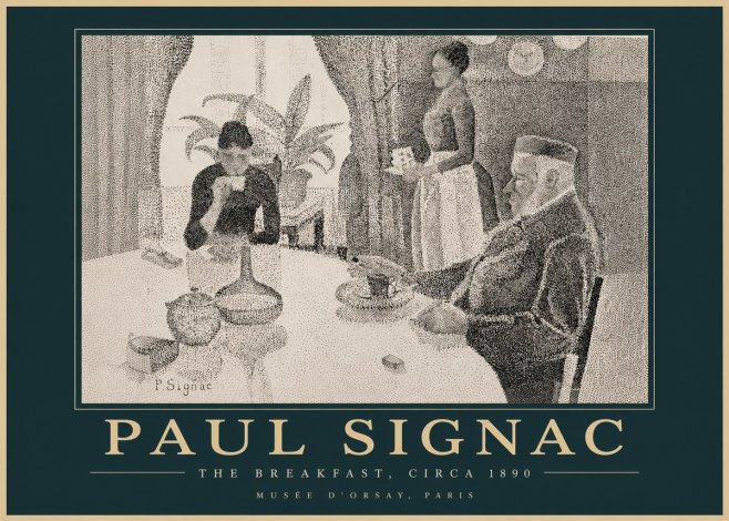 Signac The Breakfast No4 - Plakát