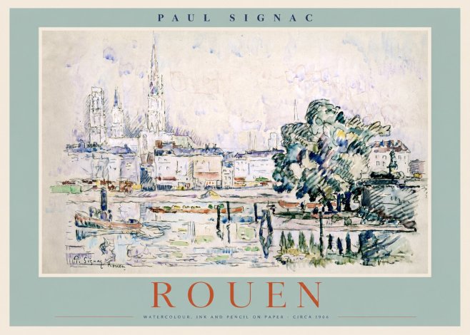 Signac Rouen No2 - Plakát