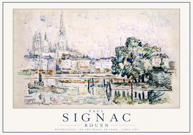 Signac Rouen No3 - Plakát