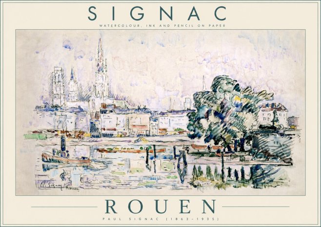 Signac Rouen No4 - Plakát