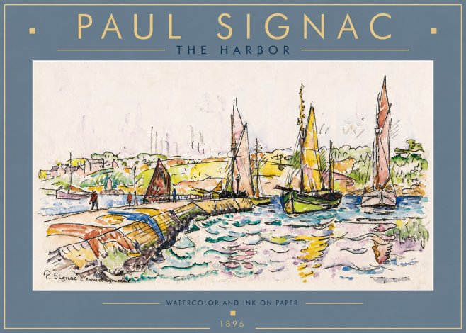 Signac The Harbor I No6 - Plakát
