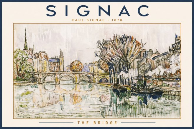 Signac The Bridge I No6 - Plakát