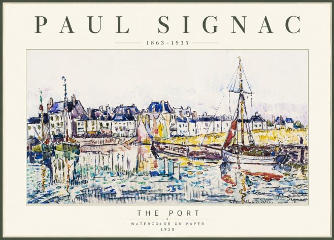 Signac The Port I No6 - Plakát