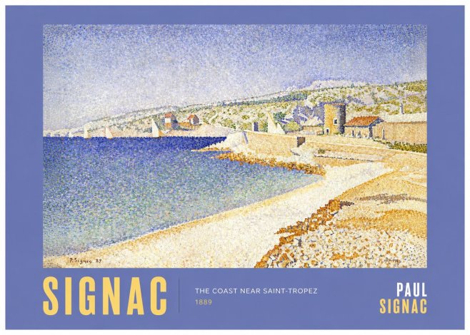 Signac The Coast Near Saint-tropez No2 - Plakát