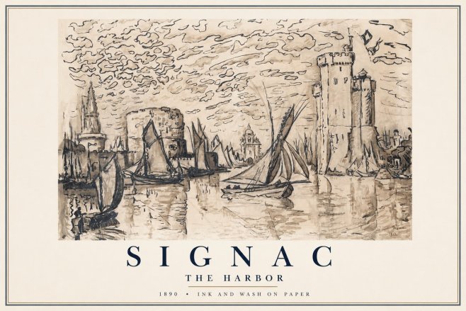 Signac The Harbor II No1 - Plakát