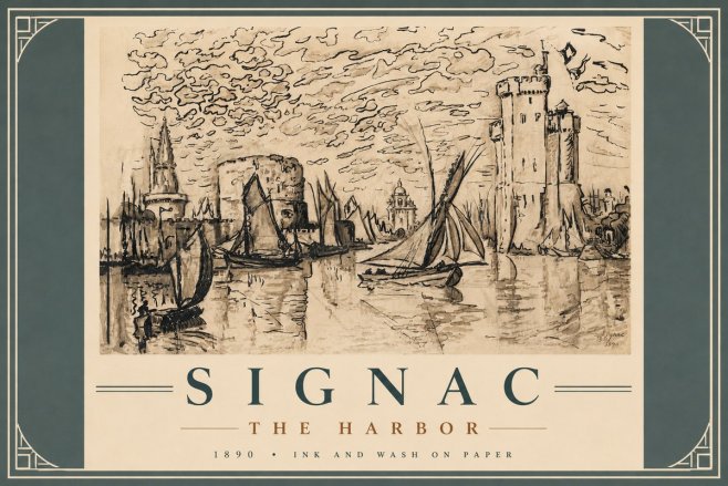 Signac The Harbor II No5 - Plakát