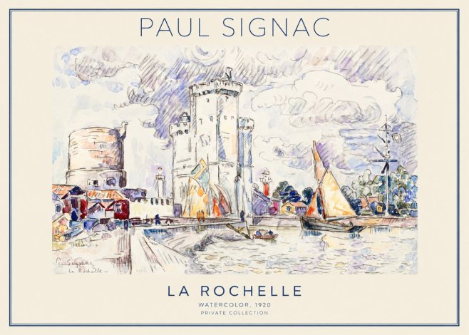 Signac La Rochelle III No1 - Plakát
