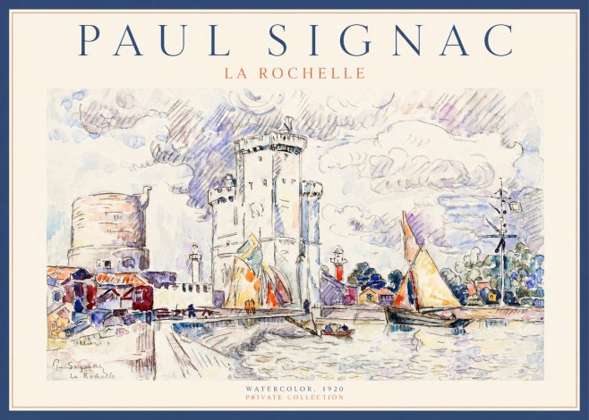 Signac La Rochelle III No2 - Plakát