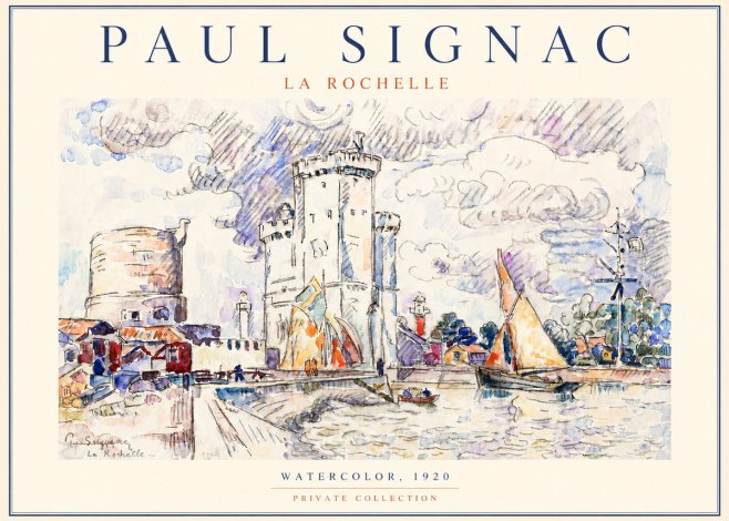 Signac La Rochelle III No5 - Plakát