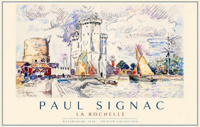Signac La Rochelle III No6 - Plakát