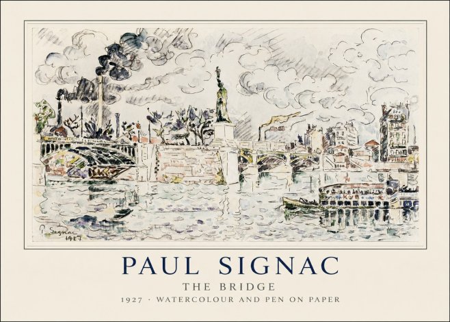 Signac The Bridge II No1 - Plakát