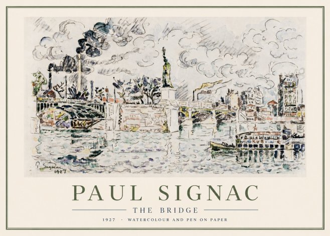 Signac The Bridge II No3 - Plakát