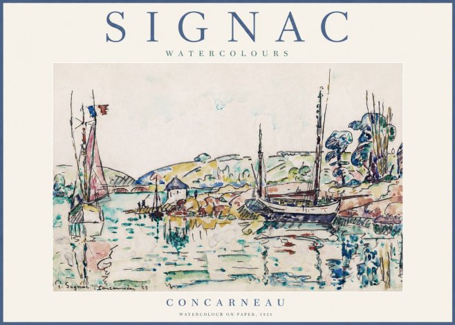 Signac Concarneau No3 - Plakát