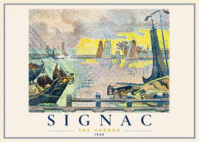 Signac The Harbor III No3 - Plakát