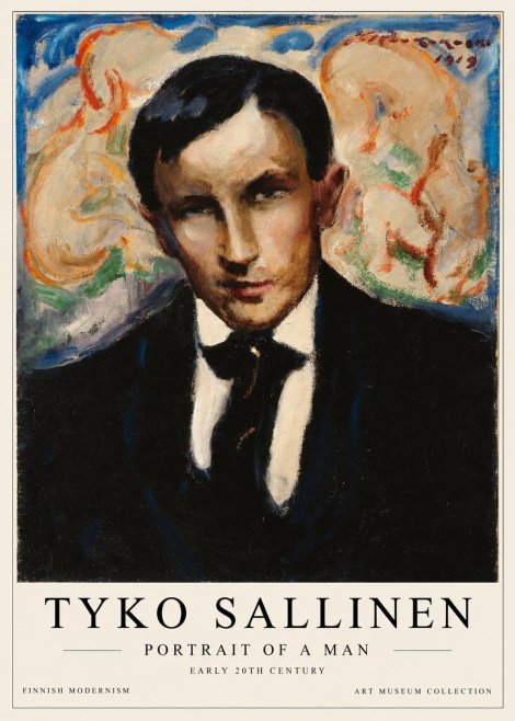 Tyko Sallinen Portrait of a Man II No1 - Plakát