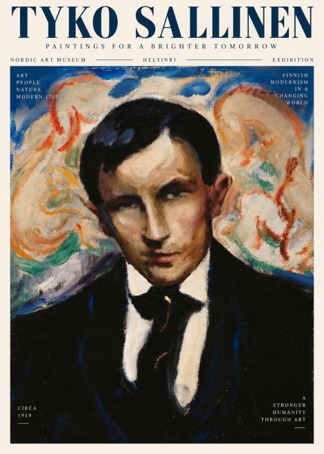 Tyko Sallinen Portrait of a Man II No6 - Plakát