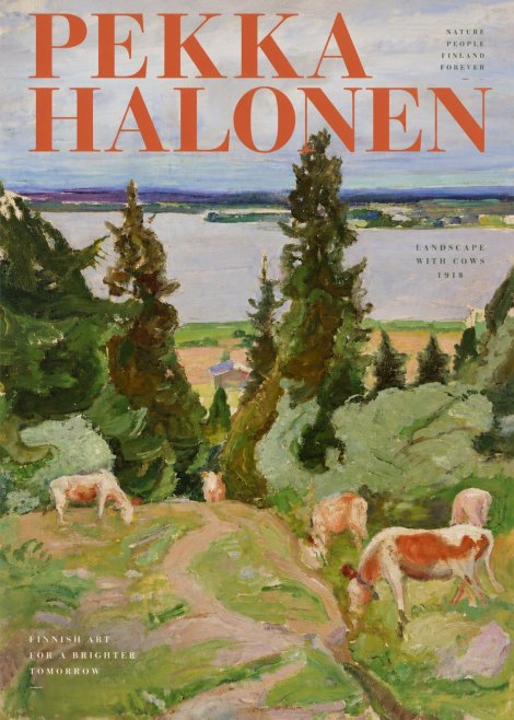 Pekka Halonen Landscape with Cows No3 - Plakát