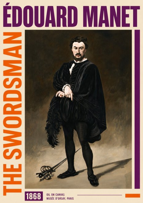 Édouard Manet The Swordsman No6 - Plakát