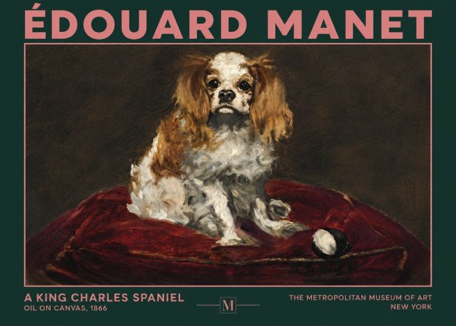Édouard Manet A King Charles Spaniel No4 - Plakát