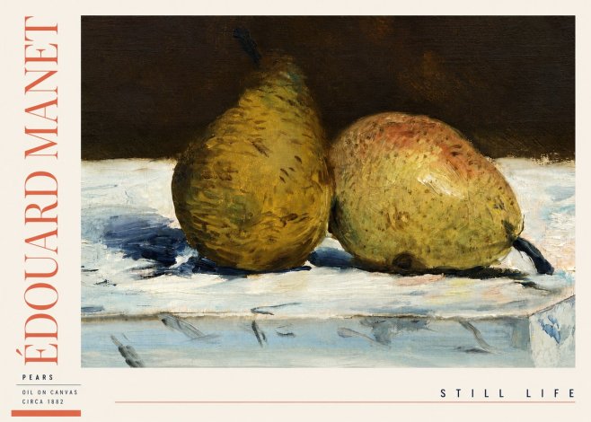 Édouard Manet Pears No3 - Plakát