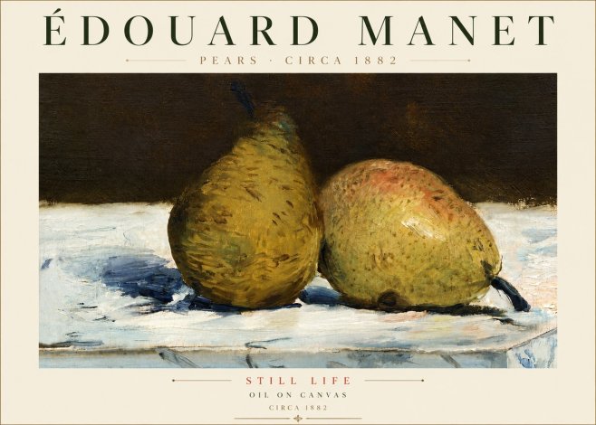 Édouard Manet Pears No4 - Plakát