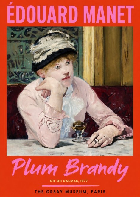Édouard Manet Plum Brandy No2 - Plakát