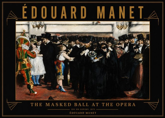 Édouard Manet The Masked Ball at the Opera No6 - Plakát