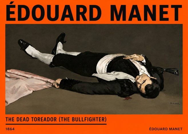 Édouard Manet The Dead Toreador (the Bullfighter) No2 - Plakát