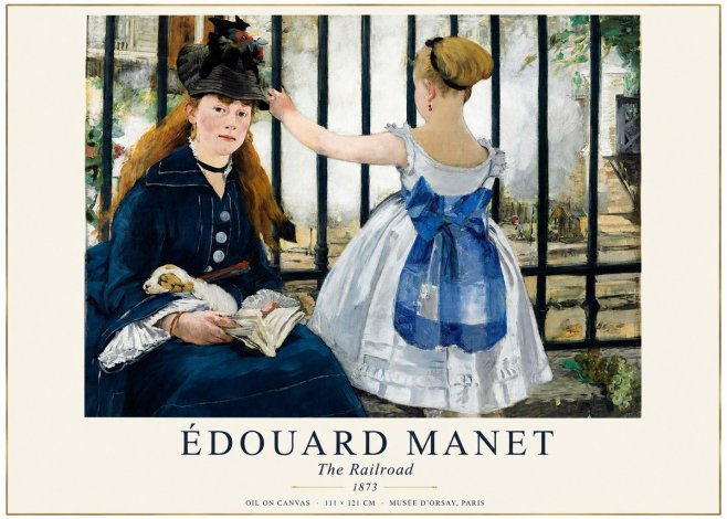 Édouard Manet The Railroad No1 - Plakát