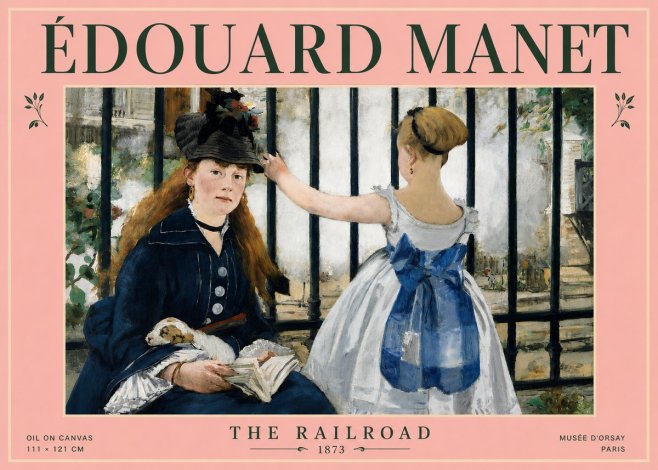 Édouard Manet The Railroad No4 - Plakát