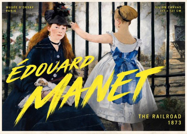 Édouard Manet The Railroad No5 - Plakát