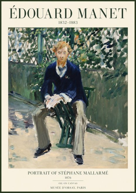 Édouard Manet Portrait of Stéphane Mallarmé II No1 - Plakát