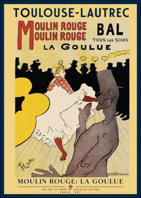Toulouse-Lautrec Moulin Rouge: La Goulue No2 - Plakát