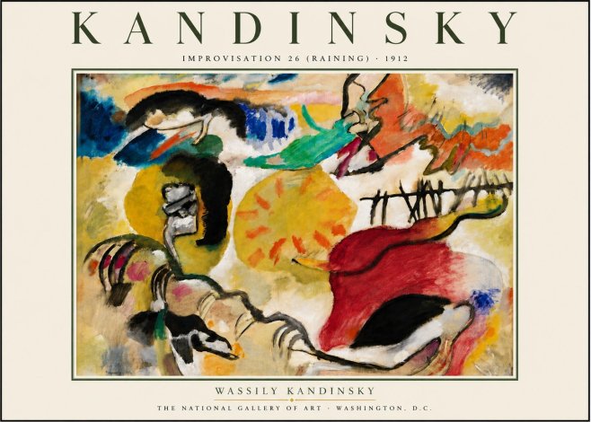 Kandinsky Improvisation 26 (Raining) No6 - Plakát