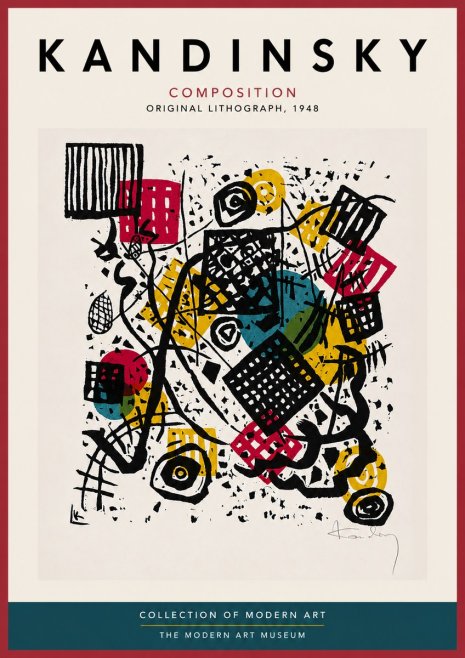 Kandinsky Composition IV No5 - Plakát