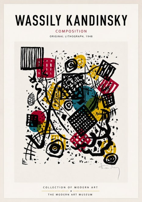 Kandinsky Composition IV No6 - Plakát