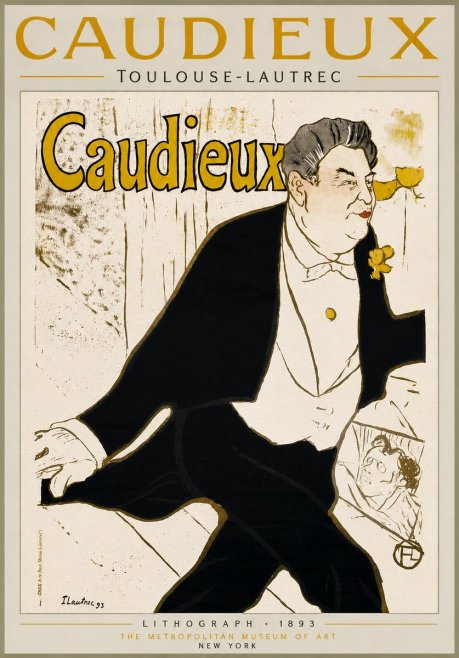 Toulouse-Lautrec Caudieux No5 - Plakát