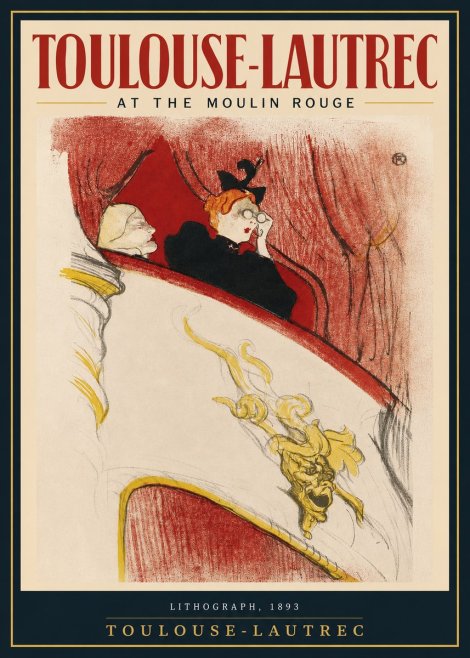 Toulouse-Lautrec At the Moulin Rouge I No2 - Plakát
