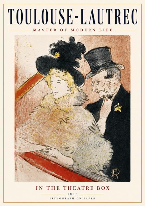 Toulouse-Lautrec In the Theatre Box No3 - Plakát