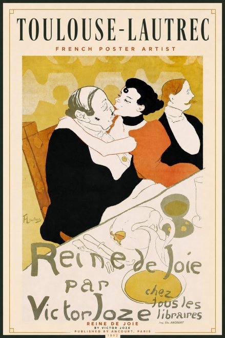 Toulouse-Lautrec Reine De Joie I No4 - Plakát
