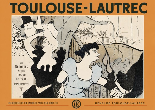 Toulouse-Lautrec Les Redoutes of the Casino De Paris (New Confetti) No4 - Plakát