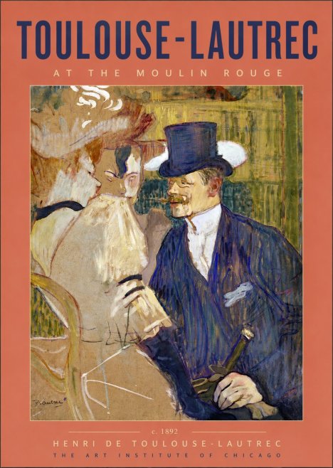 Toulouse-Lautrec At the Moulin Rouge III No5 - Plakát