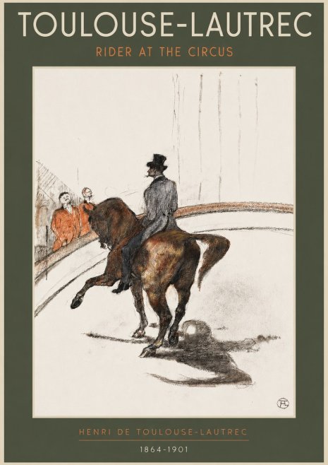Toulouse-Lautrec Rider at the Circus No3 - Plakát