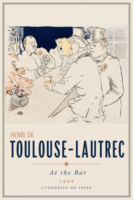 Toulouse-Lautrec At the Bar No3 - Plakát