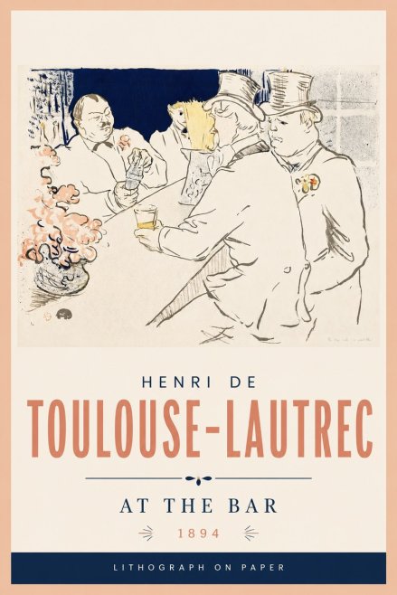Toulouse-Lautrec At the Bar No4 - Plakát