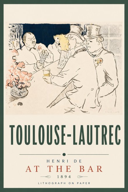 Toulouse-Lautrec At the Bar No5 - Plakát