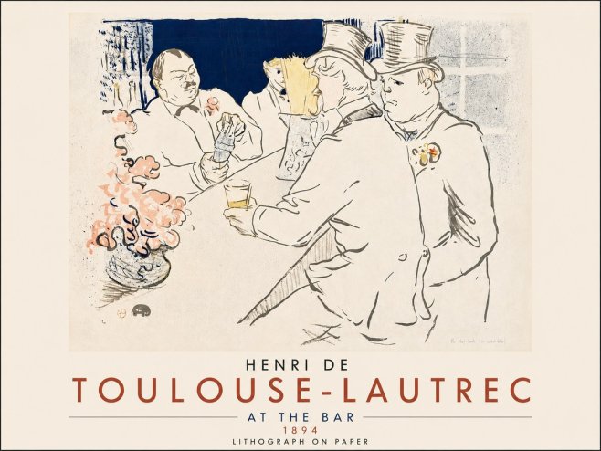 Toulouse-Lautrec At the Bar No6 - Plakát