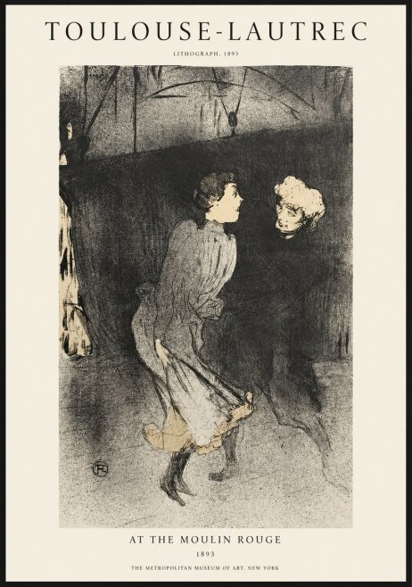 Toulouse-Lautrec At the Moulin Rouge VI No1 - Plakát