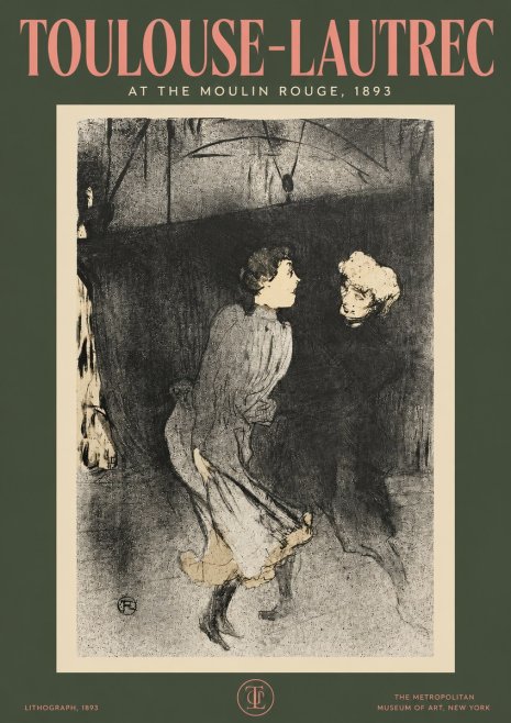 Toulouse-Lautrec At the Moulin Rouge VI No2 - Plakát