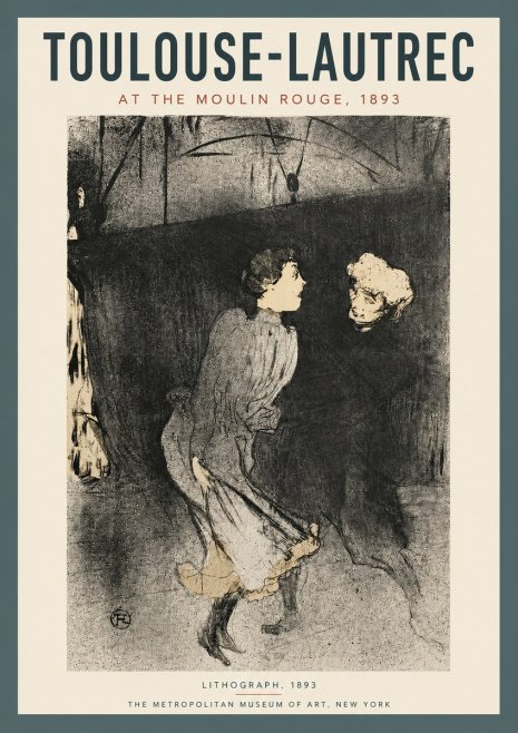 Toulouse-Lautrec At the Moulin Rouge VI No3 - Plakát